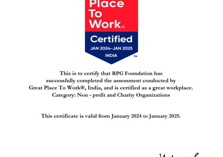 RPGF Certificate Great Place to Work